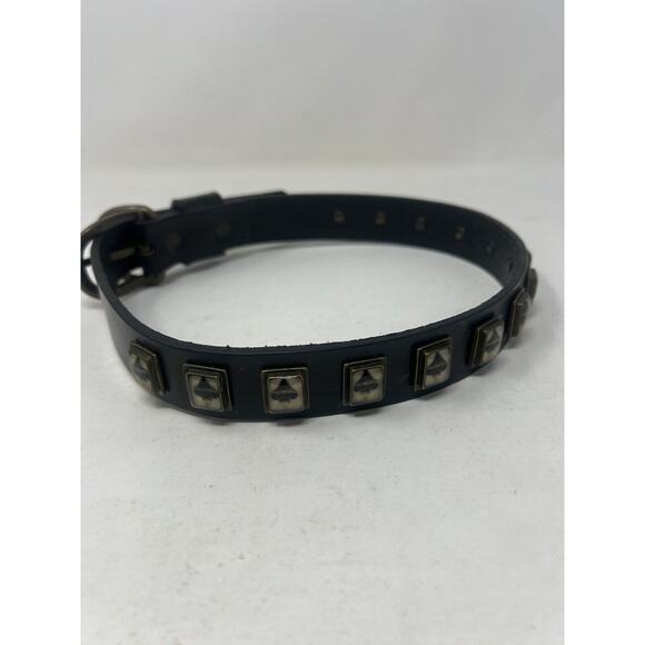 VIRGINS SAINTS & ANGELS Dog Collar - Gilded Heart‎ Black Size XL - Picture 7 of 10